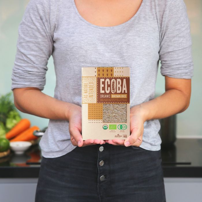 Hình ảnh 2 của Gạo lứt trắng hữu cơ cao cấp - ECOBA Kim Mễ