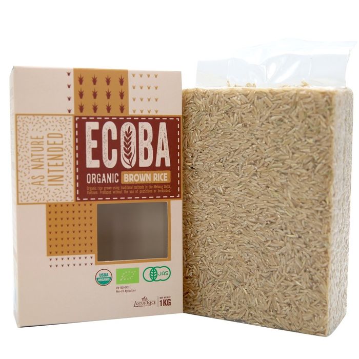 Hình ảnh 1 của Gạo lứt trắng hữu cơ cao cấp - ECOBA Kim Mễ