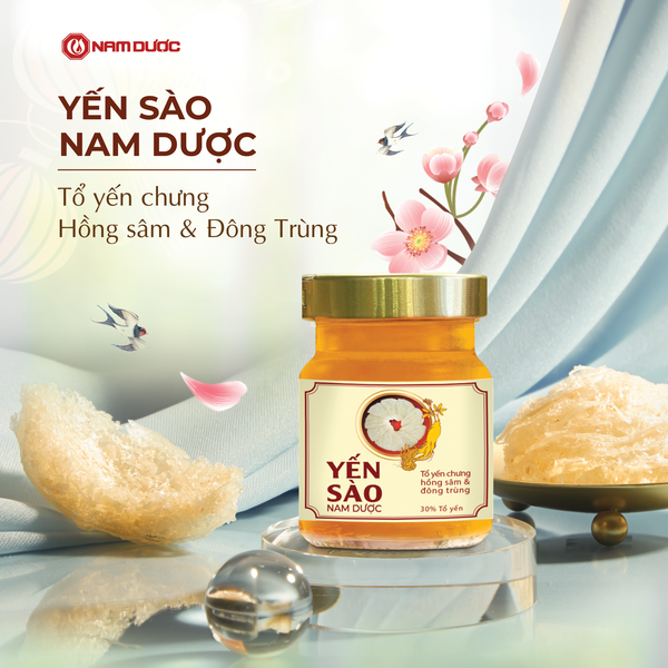 Yến sào Nam Dược - Tổ yến chưng Hồng Sâm & Đông Trùng (Hình 2)