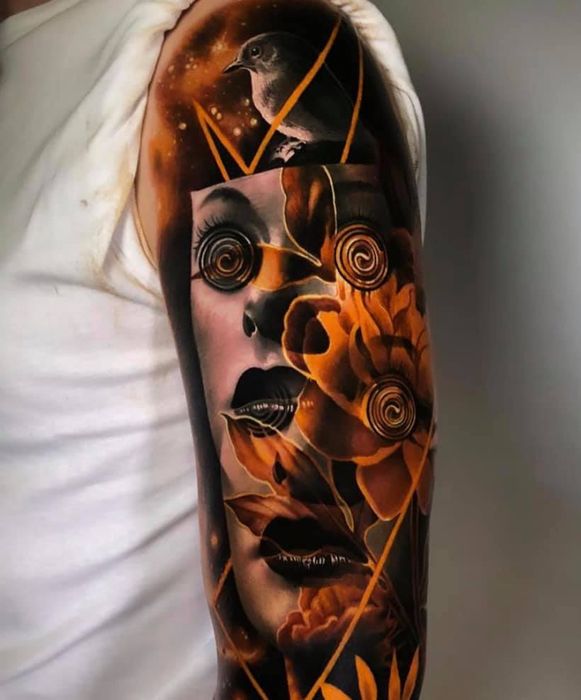 Tattoo Thuỷ Mộc hình 2