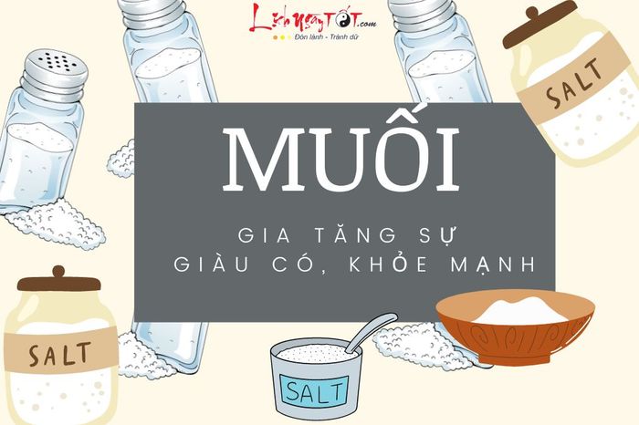 Muối thu hút sự giàu có