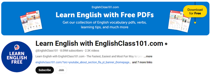 Học tiếng Anh cùng EnglishClass101.com