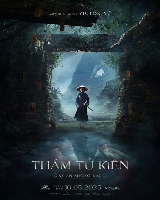 Poster công bố tên phim chính thức Thám Tử Kiên: Kỳ Án Không Đầu và thông báo ngày phát hành