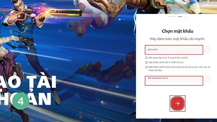Hướng dẫn đăng ký tài khoản Riot VN trên máy tính - Bước 7