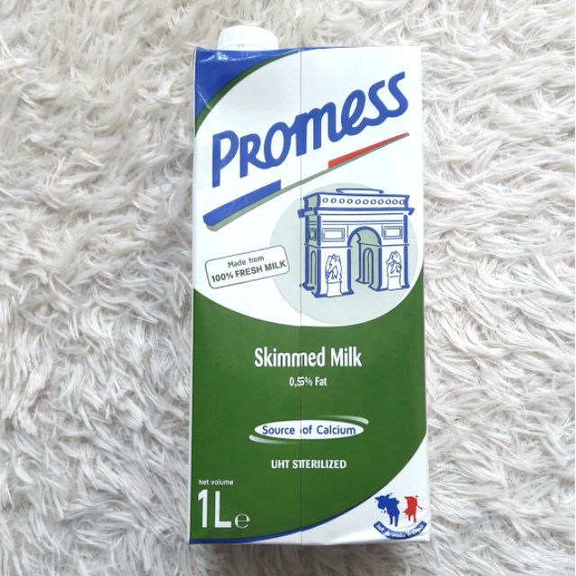 Hình ảnh sữa tiệt trùng tách béo Promess 1