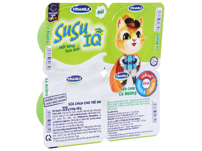 Hình ảnh sữa chua Vinamilk SuSu IQ 2