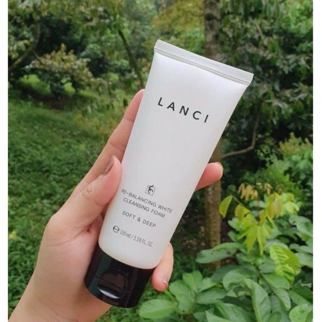 Sữa Rửa Mặt Re-balancing White Cleansing Foam Lanci - Hình 2