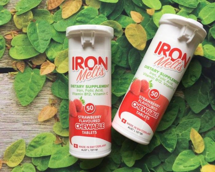 Hình ảnh viên ngậm bổ sung sắt Iron Melts Chewable 2