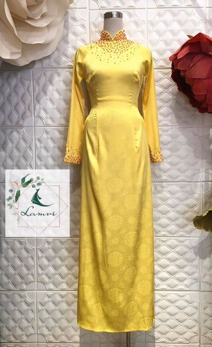 Áo dài thêu Lamvi - hình ảnh 2