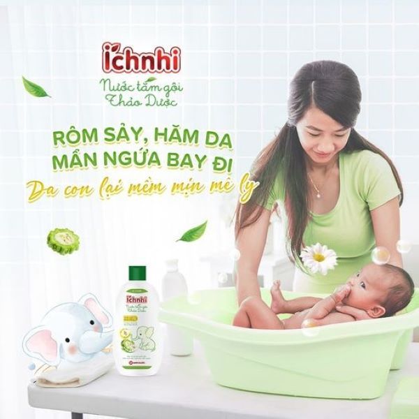 Sữa tắm gội thảo dược Ích Nhi (hình 1)