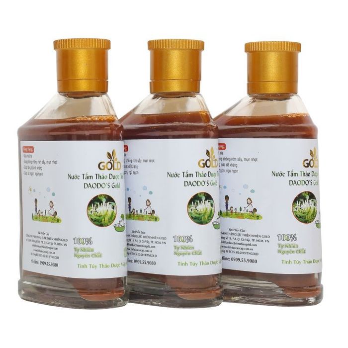 Nước tắm thảo dược Daodo's Gold (hộp 3 chai) hình 1