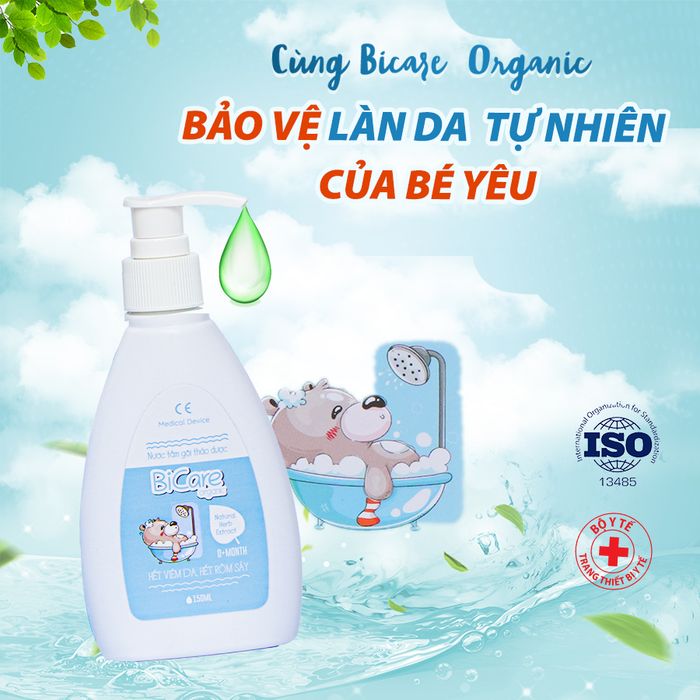 Nước tắm gội thảo dược Bicare Organic (hình 2)