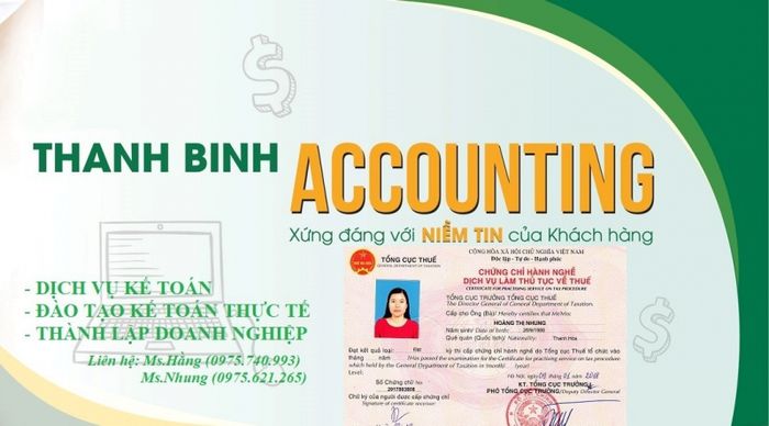 Hình ảnh đầu tiên của Dịch vụ Kế toán Thanh Bình