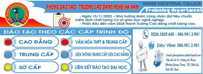 Hình ảnh Trường Cao đẳng Nghề Hà Nam 1