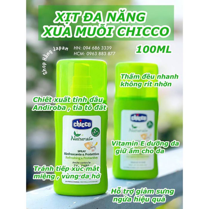 Xịt đa năng xua muỗi Chicco hình ảnh 2