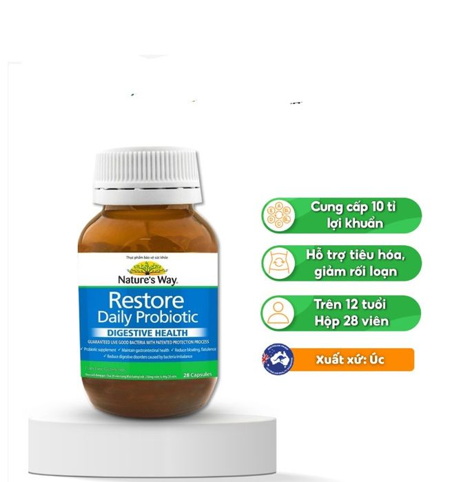 Hình ảnh Viên uống Nature's Way Restore Daily Probiotic 1