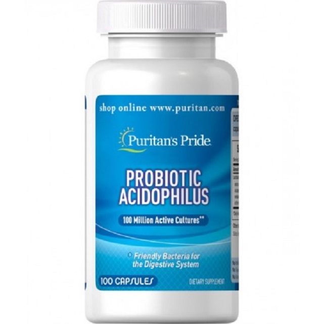 Hình ảnh Lợi khuẩn hỗ trợ tiêu hóa Puritan Pride Probiotic Acidophilus 100 triệu đơn vị 100 viên 2