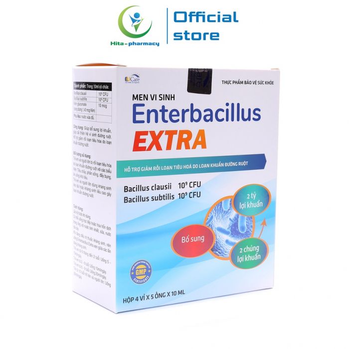 Hình ảnh Men vi sinh Enterbacillus Extra dạng ống bổ sung 2 tỷ lợi khuẩn, giảm rối loạn tiêu hóa - 20 ống 1