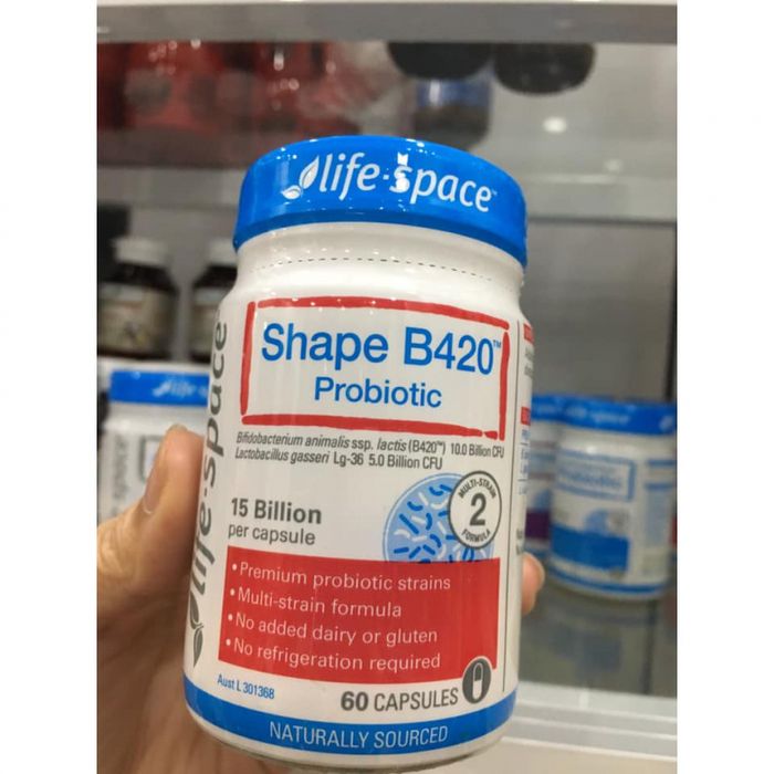 Hình ảnh Men vi sinh hỗ trợ tiêu hóa Life Space Shape B420 Probiotic 60 viên 2