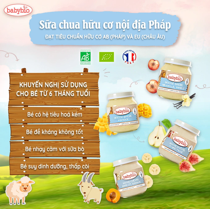 Hình ảnh sữa chua cừu hữu cơ Babybio 2