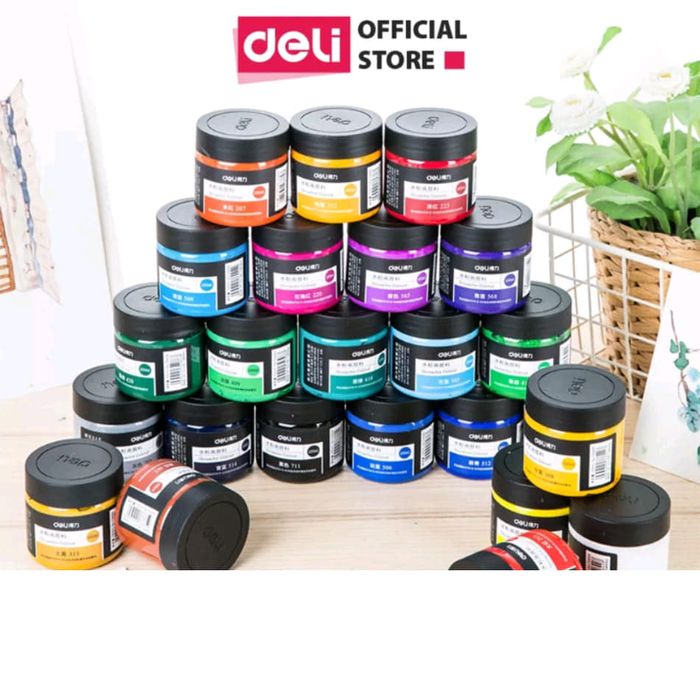 Màu nước Gouache dạng hũ hình 1