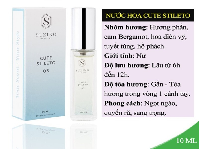 Hình ảnh 1 của nước hoa nữ Suziko Cute Stileto