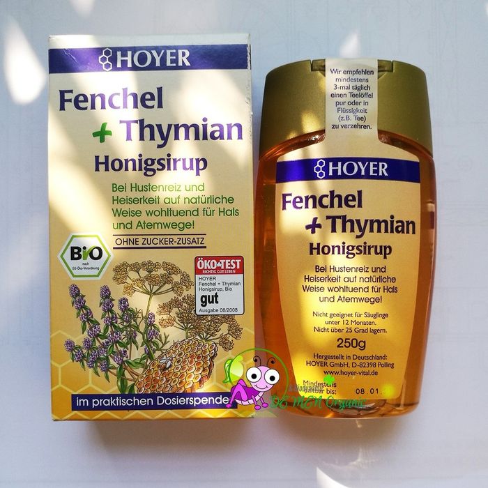 Hình ảnh 2 của siro mật ong hữu cơ Hoyer Fenchel Thymian Honigsirup