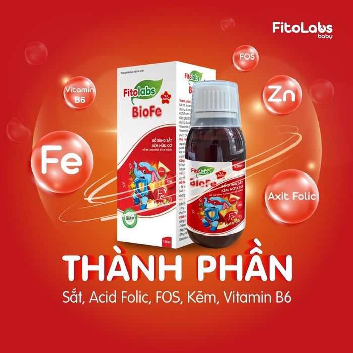 Hình ảnh 2 của Siro bổ sung sắt hữu cơ Fitolabs BioFe
