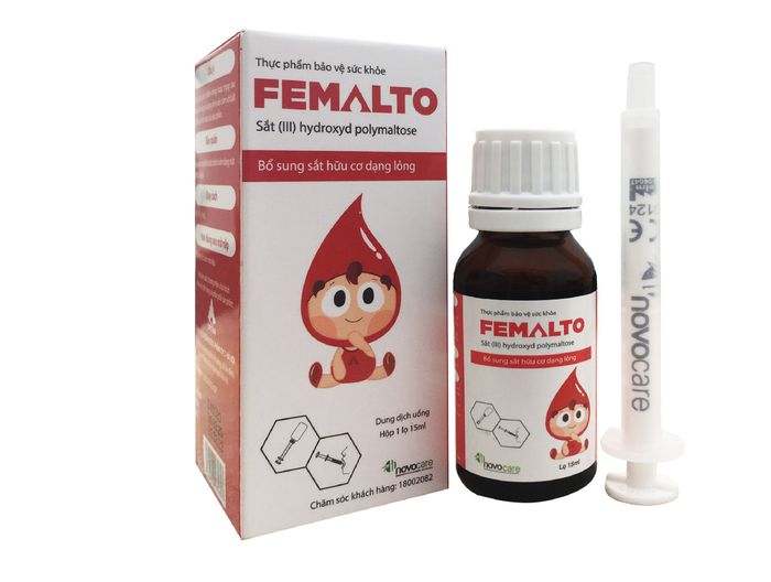 Sắt hữu cơ nhỏ giọt Femalto - Hình ảnh 2