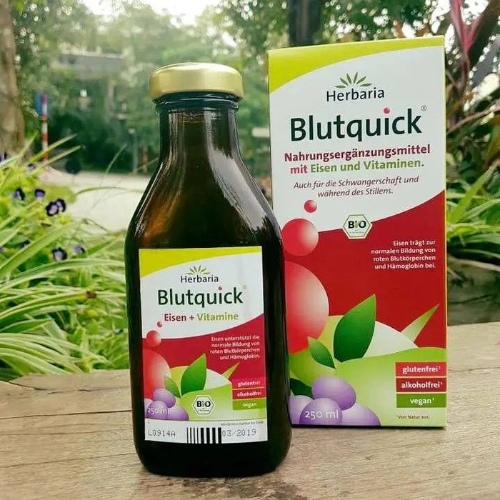 Siro bổ sung sắt hữu cơ Blutquick - Hình ảnh 1
