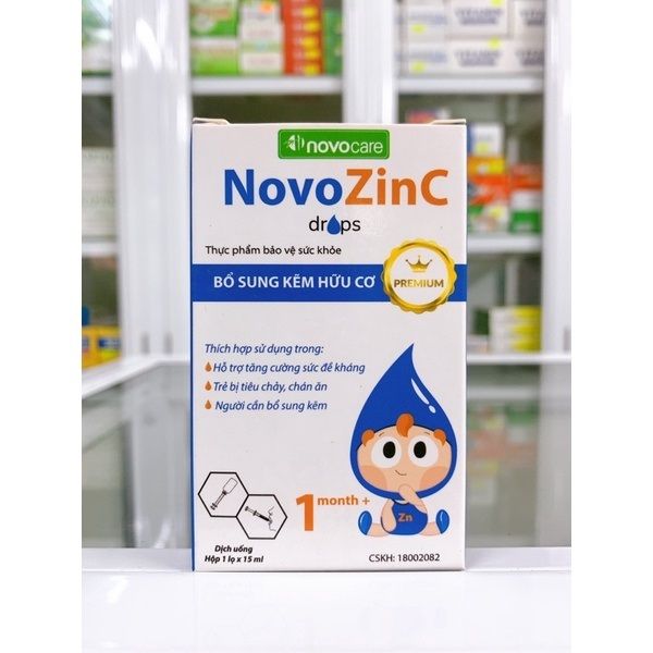 Hình ảnh 1 của Kẽm Hữu Cơ NovozinC Dạng Giọt