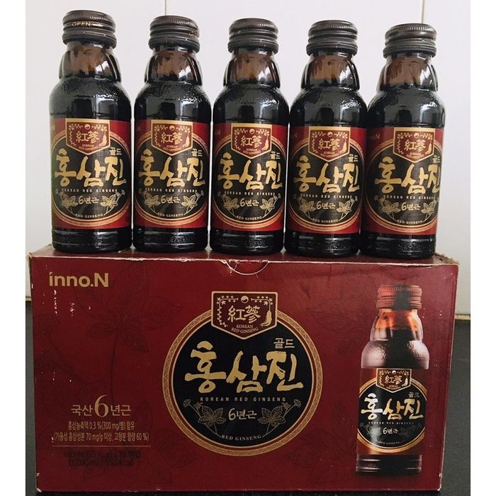 Hình ảnh Nước Hồng Sâm Hàn Quốc Hongsamjin Gold 1