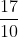 rac{17}{10} + rac{4}{15}