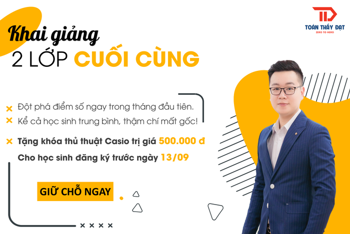 Lớp Toán thầy Đạt (Nguyễn Tiến Đạt) - Hình ảnh 1