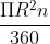 \frac{\Pi R^{2}n}{360}