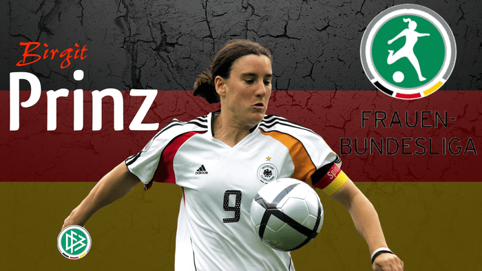 Birgit Prinz là một tiền đạo huyền thoại của đội tuyển nữ Đức. ảnh 1