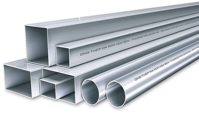 Hình ảnh thép hộp mạ kẽm Hoa Sen 1