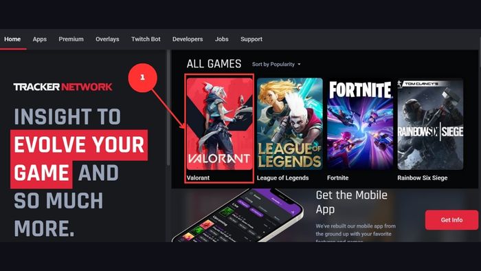 Hướng dẫn sử dụng Valorant Tracker để kiểm tra chỉ số tài khoản - Bước 1