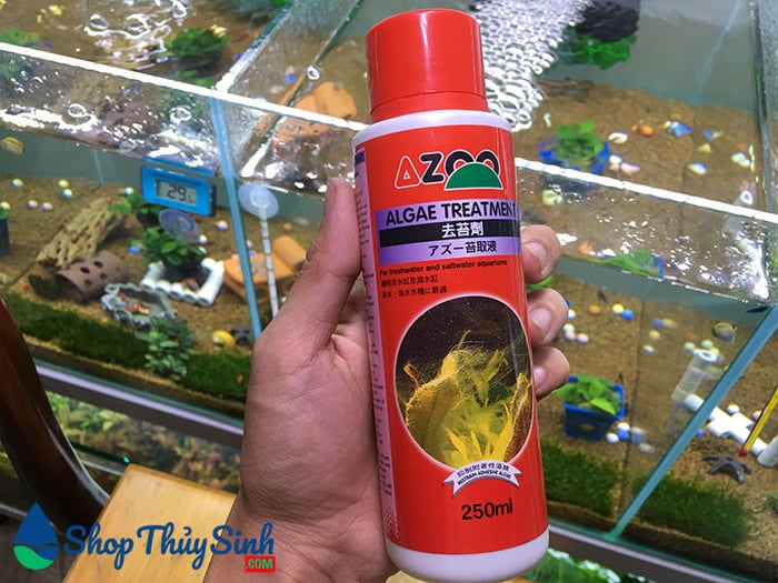 Thuốc diệt rêu Azoo Algae Treatment cho hồ thủy sinh hình ảnh 2