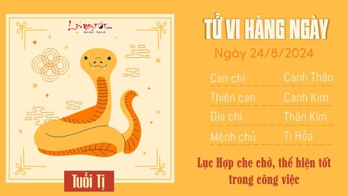 Tử vi hàng ngày 24/8/2024 - Tuổi Tị