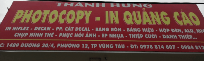 Ảnh chụp thẻ tại Thành Hưng