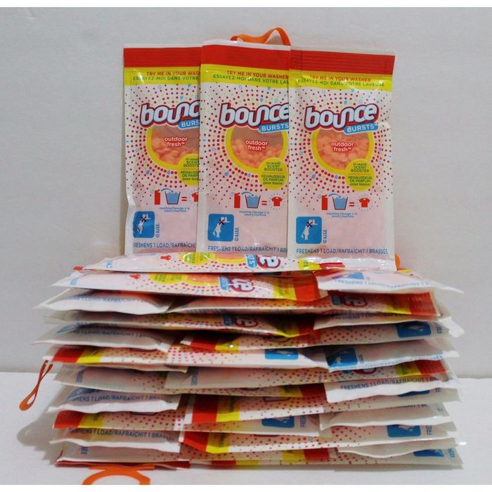 Viên xả thơm quần áo Bounce Bursts Hương Tươi Mát Ngoài Trời hình 2