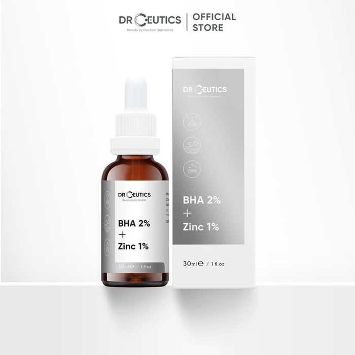 Hình ảnh 1 của Serum DrCeutics Giảm Mụn Và Phục Hồi Da Sau Mụn BHA 2% + Zinc 1%