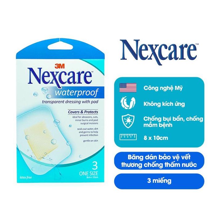 Băng dán bảo vệ vết thương chống nước Nexcare hình ảnh 2