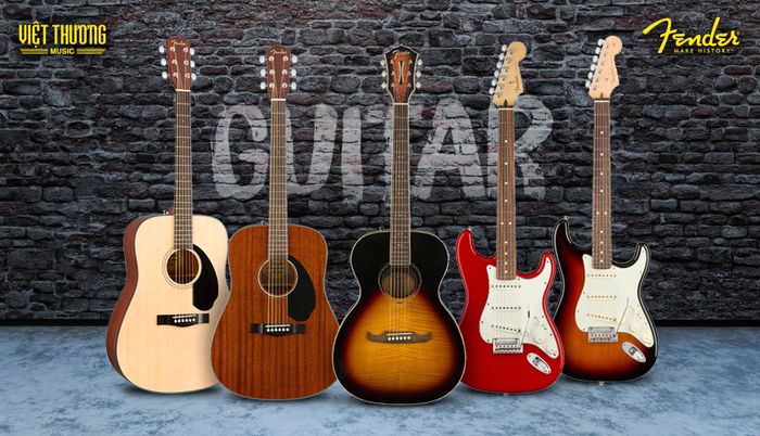 Hình ảnh các cây đàn guitar đẹp mắt và phong cách từ thương hiệu Fender