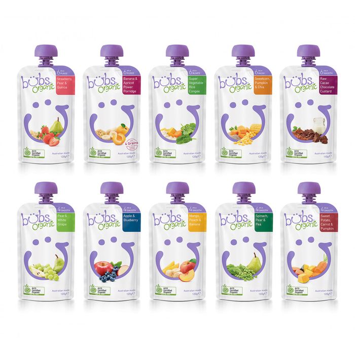 Hoa quả nghiền Bubs Organic hình 2