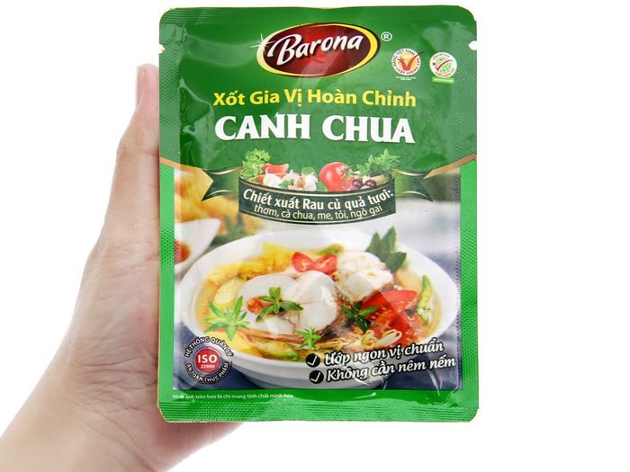 Hình ảnh 2 của Xốt Gia Vị Hoàn Chỉnh Barona - Canh Chua