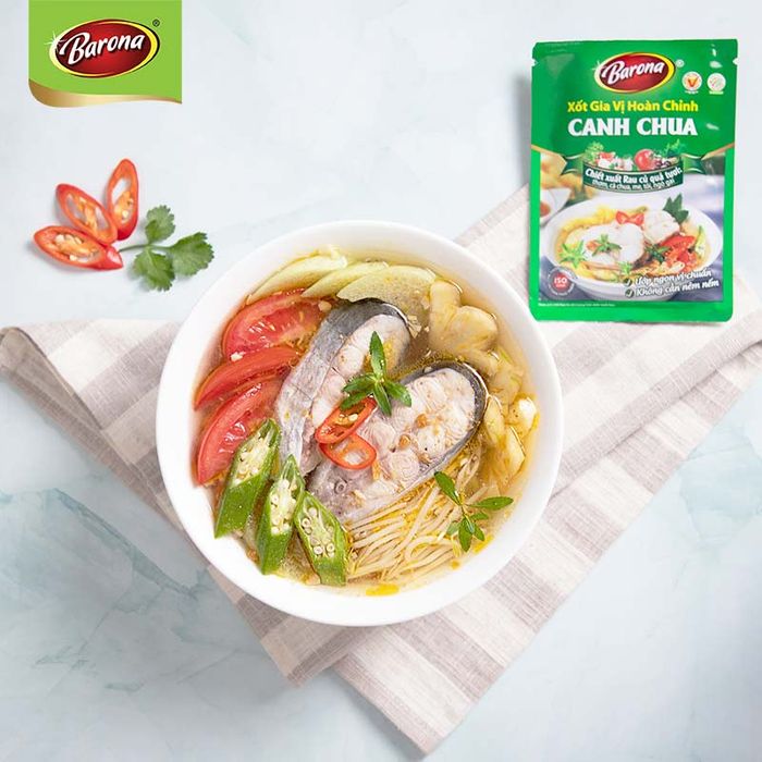 Hình ảnh 1 của Xốt Gia Vị Hoàn Chỉnh Barona - Canh Chua