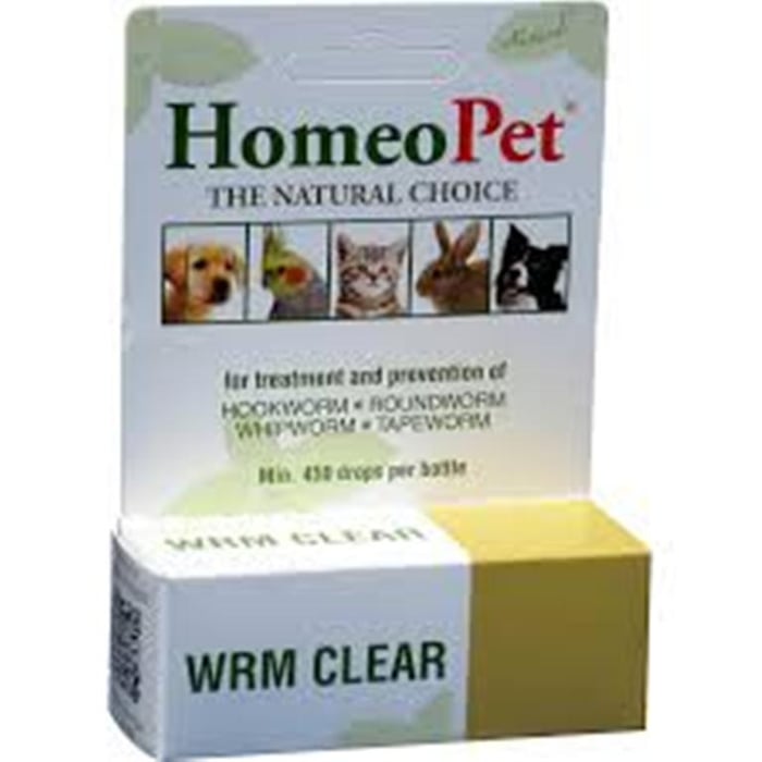 Hình ảnh bổ sung tẩy giun HomeoPet WRM Clear cho chó, mèo 1