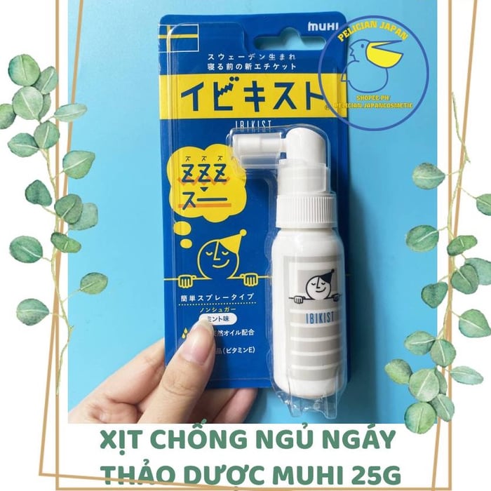 Xịt Chống Ngáy Ngủ Thảo Dược Muhi Hình 2